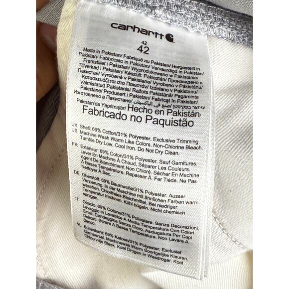 Carhartt Force Broxton Cargo Shorts Relaxed Fit Ripstop 11" Gray Mens 42 NEW NWT - Picture 10 of 10